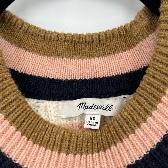 Striped Tilden Pullover Sweater - Picture 6 of 7